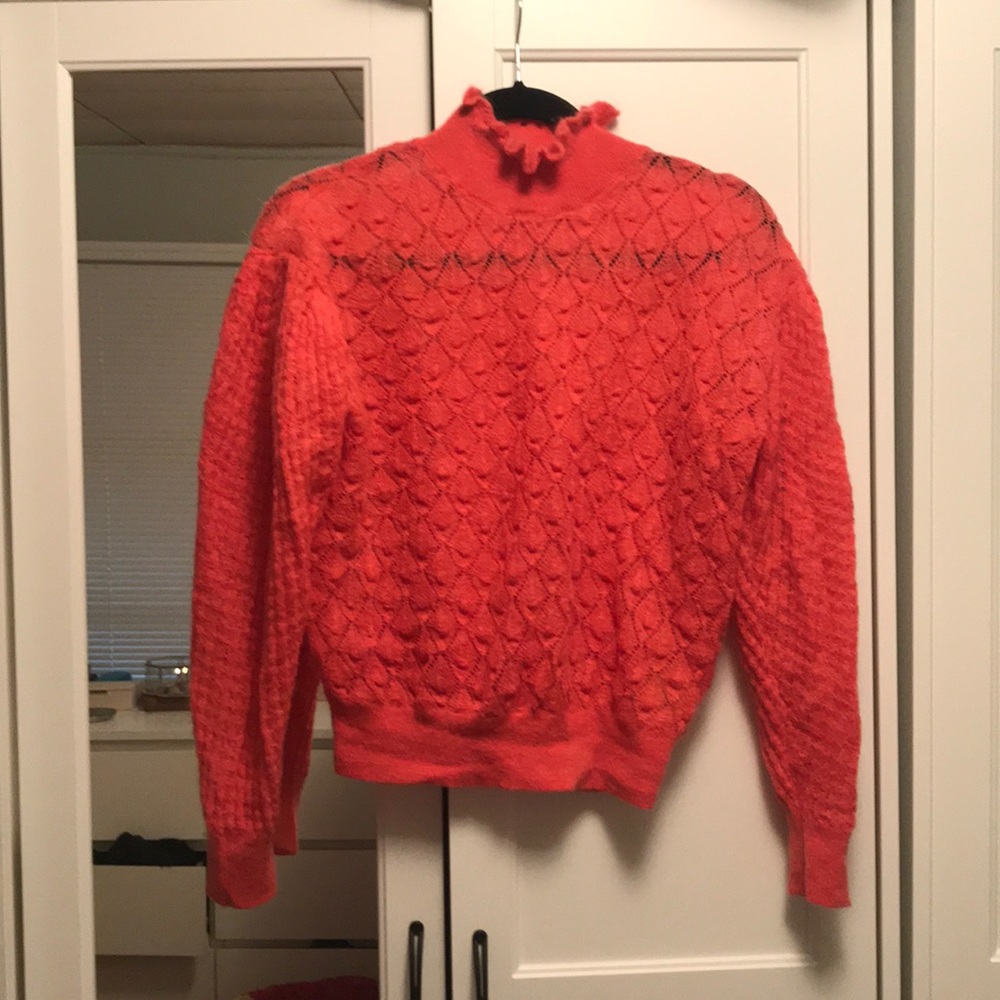 Anthropologie pink sweater